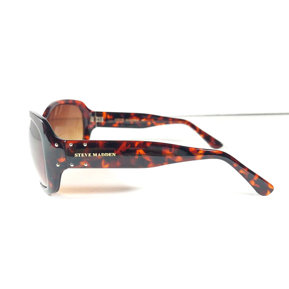 Steve Madden Oversized Brown Tortoise Shell Women's Fashion Trendy Sunglasses - Picture 5 of 9
